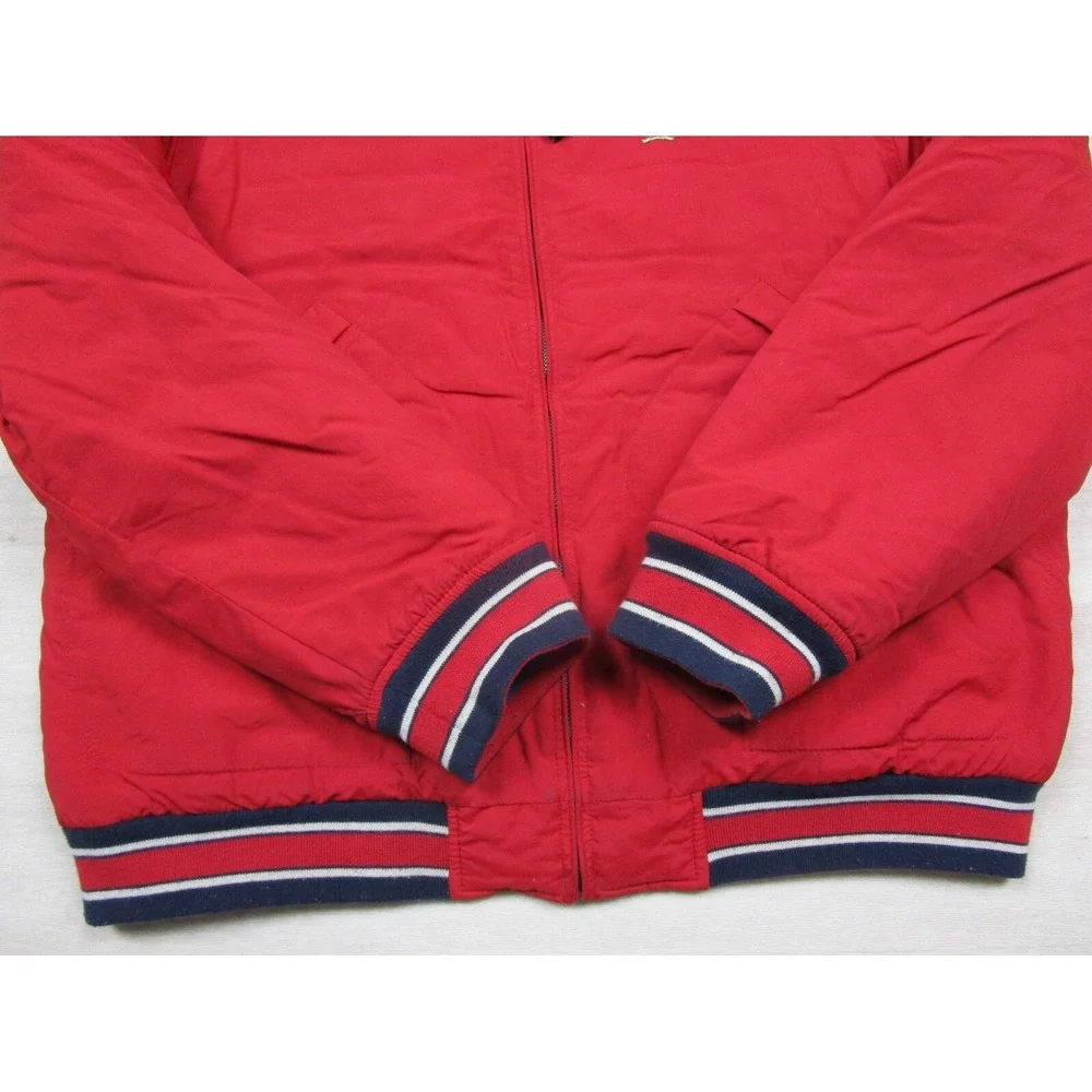 Vintage Tommy Hilfiger Down Puffer Jacket Reversible, Red‎ & Blue, Size (XL)